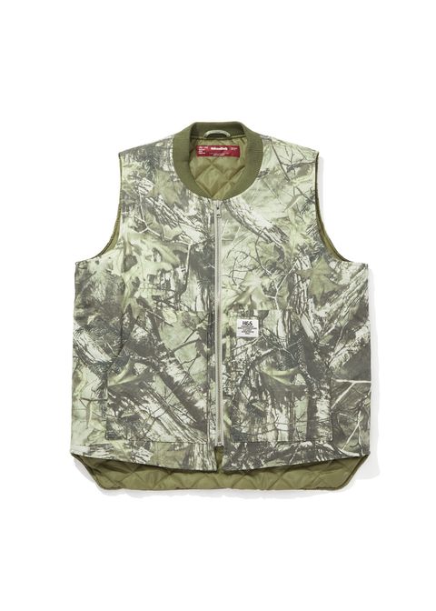 Camo Zip Work Vest (BEIGE CAMO) / オリジナル カモフラージュ ワークベスト / セットアップ可能