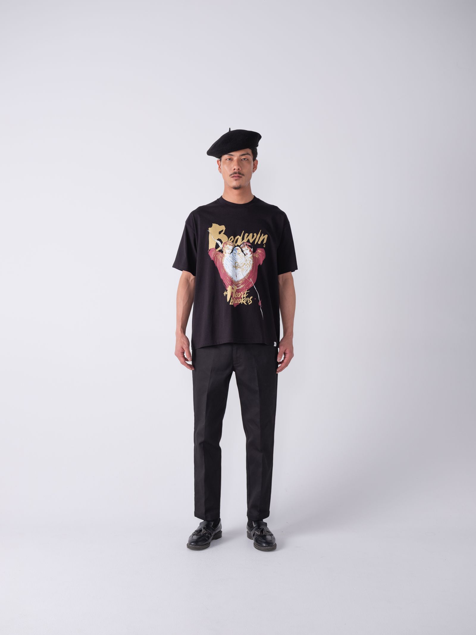 10/L DICKIES SLIM FIT PANTS "BENEDICT" (BLACK) / ディッキーズ コラボチノパンツ