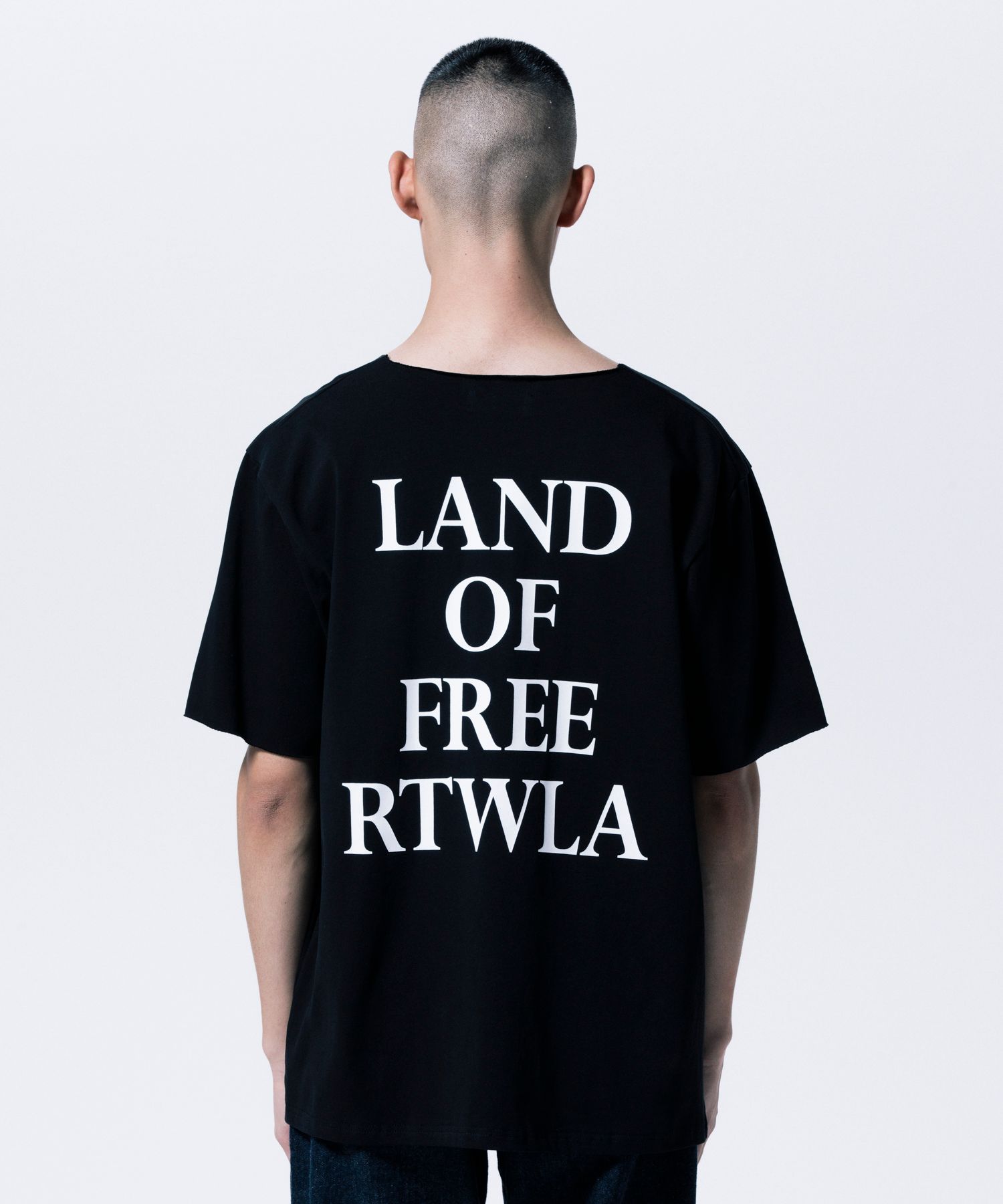 R9 LAND CUTOFF TEE (BLACK) /  オリジナル カットオフ Tシャツ