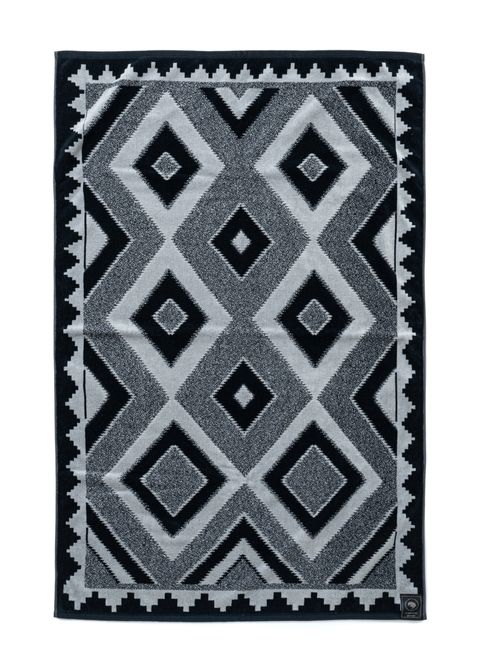 TOWEL BLANKET (BLACK×GRAY) / ネイティブパターン タオル ブランケット