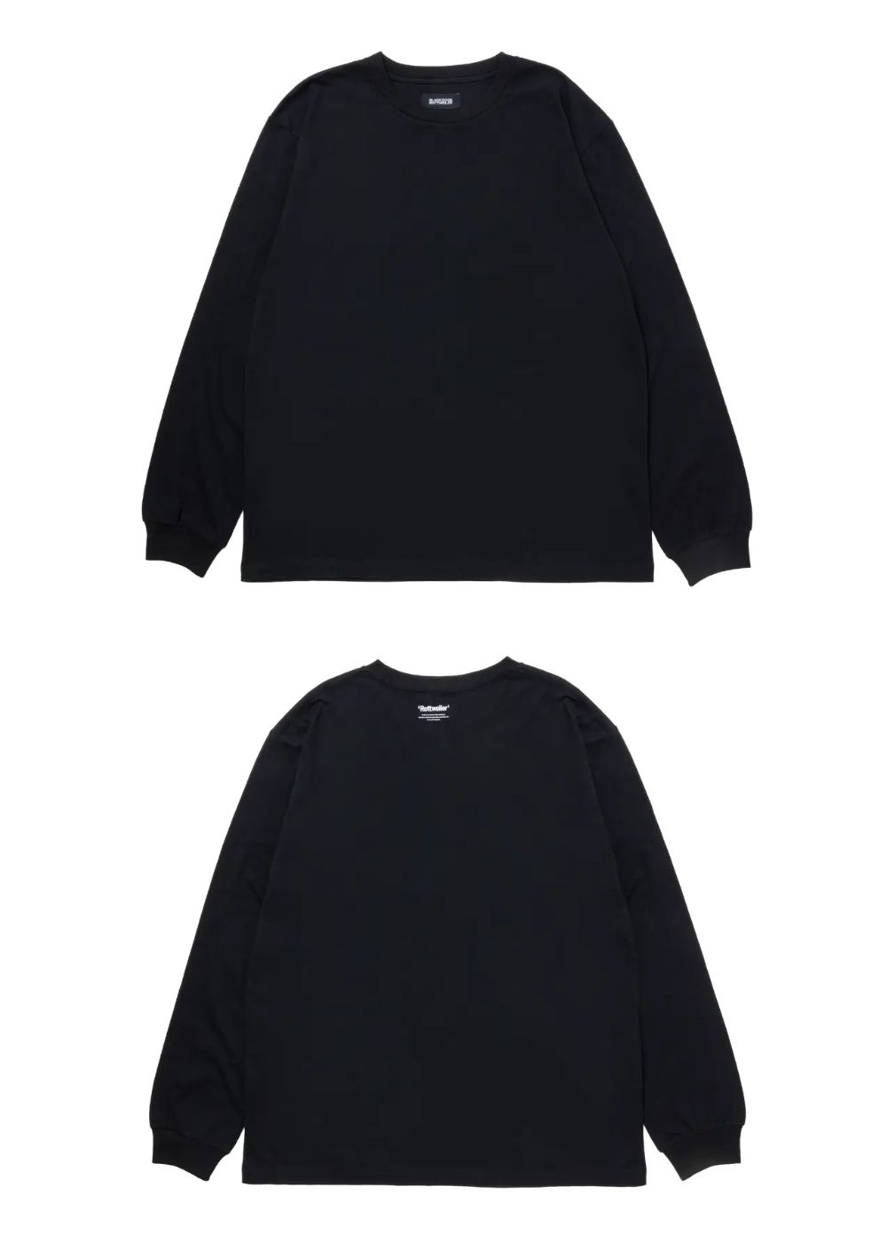 R9 BASIC LS TEE (BLACK) /  オリジナル ロゴプリント Tシャツ