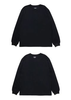 R9 BASIC LS TEE (BLACK) /  オリジナル ロゴプリント Tシャツ