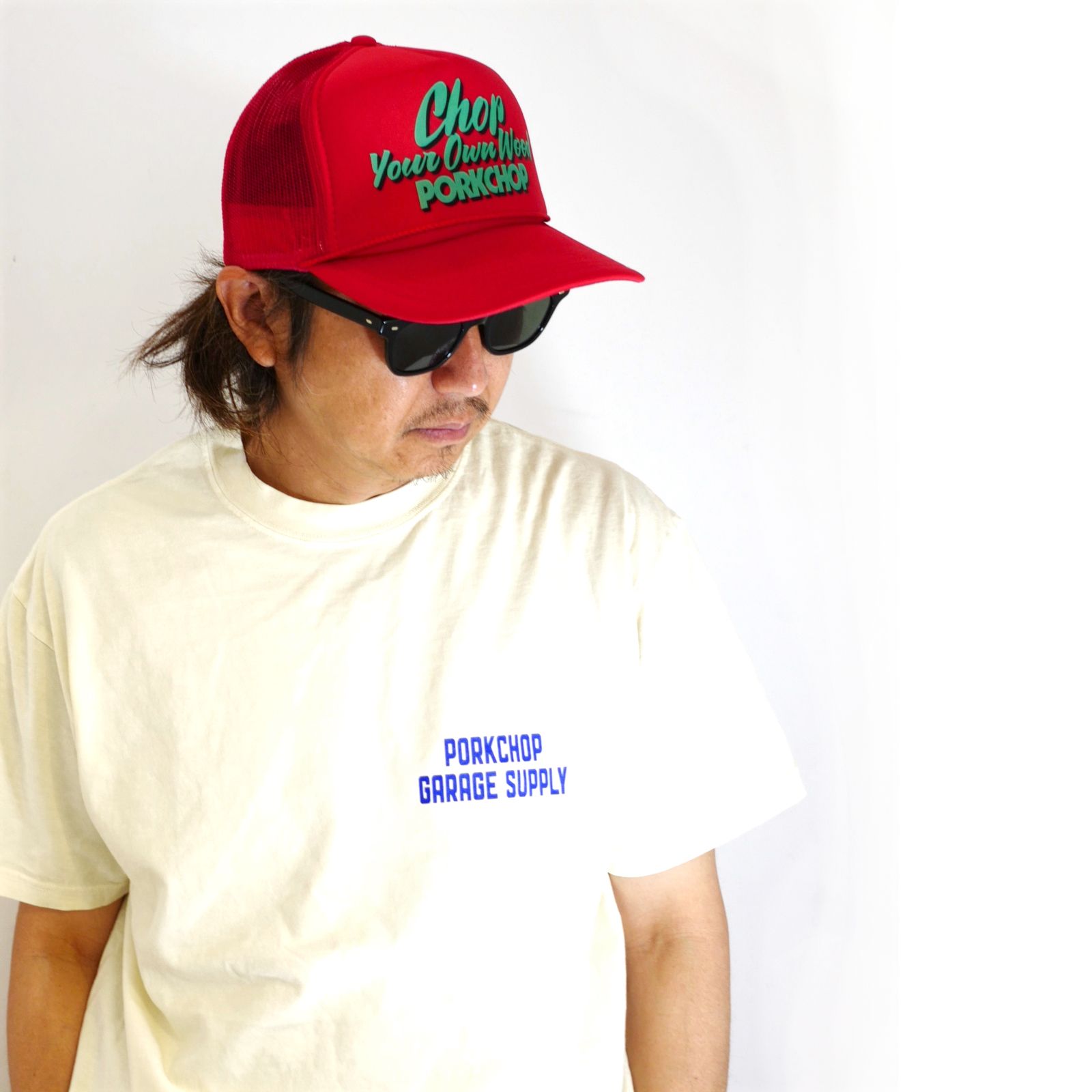 PORKCHOP GARAGE SUPPLY - CHOP YOUR OWN WOOD CAP (RED