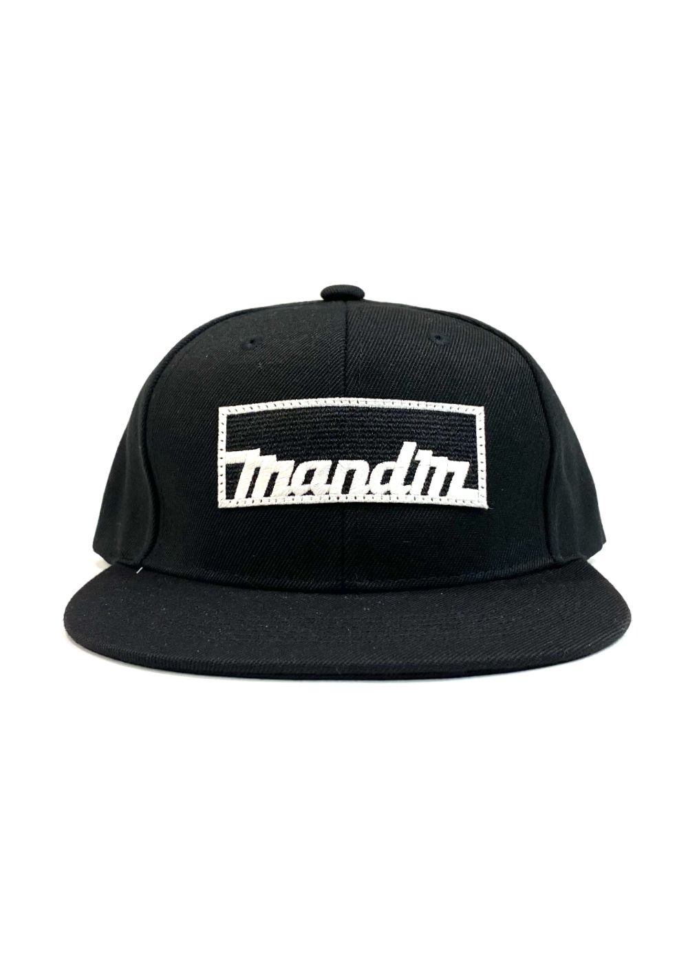 SNAP BACK CAP (BLACK) / ロゴ ワッペン ベースボール キャップ