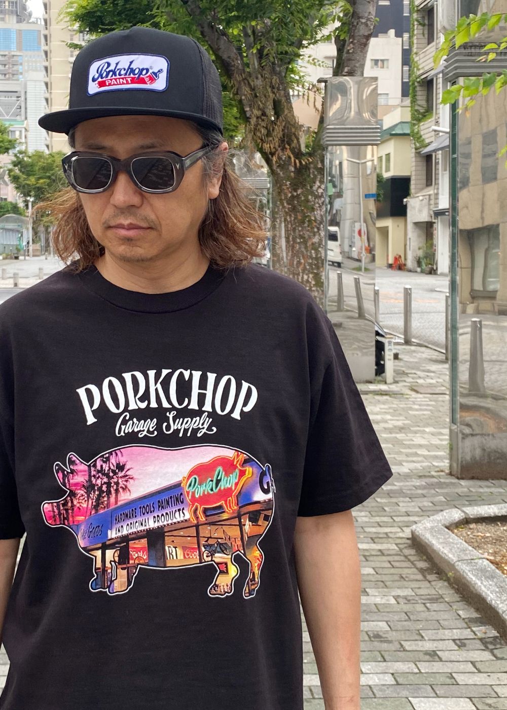 PCP WAPPEN MESH CAP (BLACK) / ワッペン メッシュ キャップ