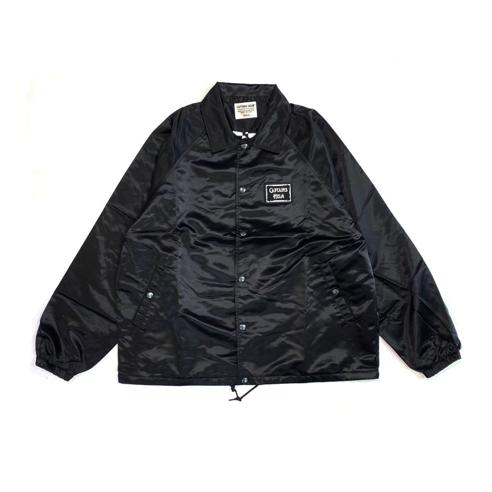 CAPTAINS HELM - LOGO COACH JACKET (BLACK) / ロゴプリント コーチ 