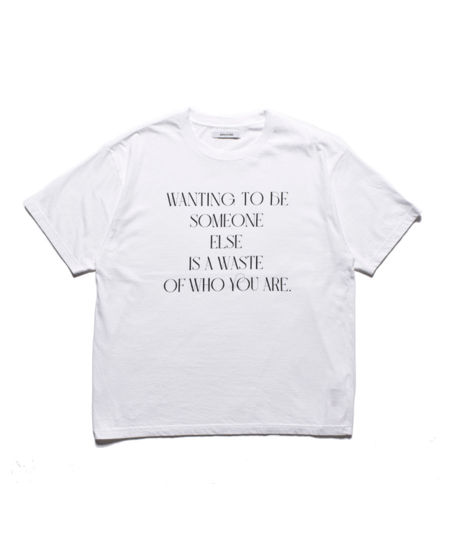 MINEDENIM 新作販売告知 / インナー使いにも便利なプリントTシャツ。