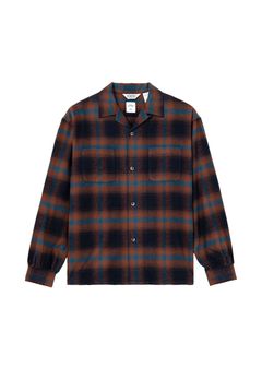 FIVE BROTHER Ex. L/S CHECK SHIRT "VIN" (MAROON) / ファイブ ブラザー コラボ チェック シャツ