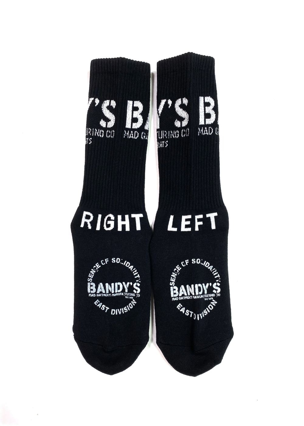 PILE SOCKS (BLACK) / ジャガードロゴソックス