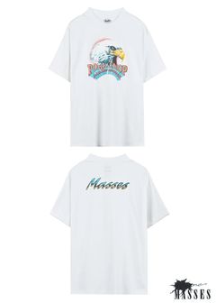 【ラスト1点】T-SHIRT EAGLE (×MASSES) (WHITE) / マシス コラボレーション Tシャツ