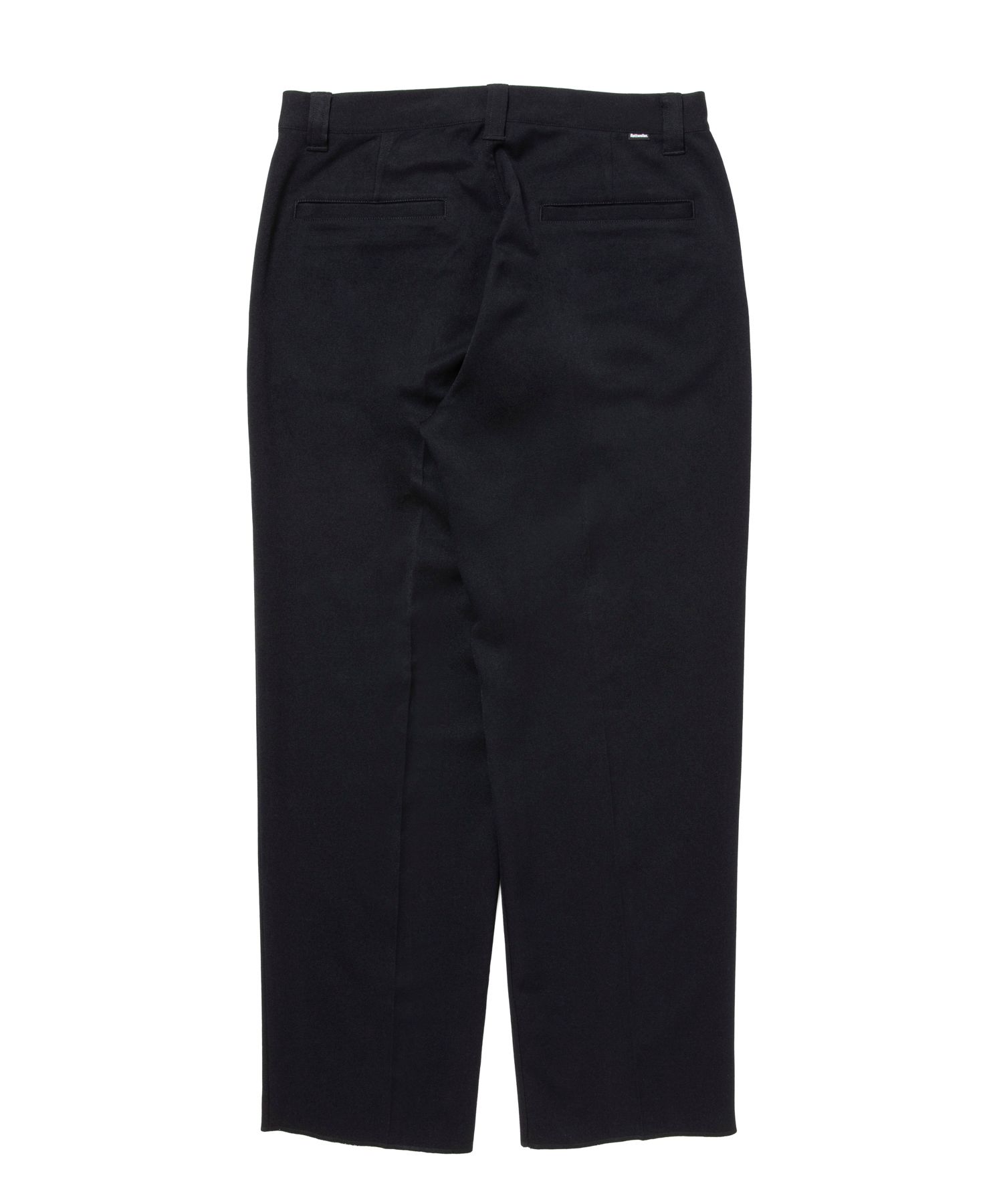 R9 TWILL SLACKS (BLACK) / ポリエステル ツイル スラックス