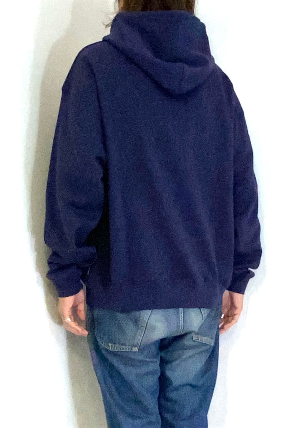 CLASSIC LOGO HOODIE (NAVY) / ロゴ プリント スウェット パーカー