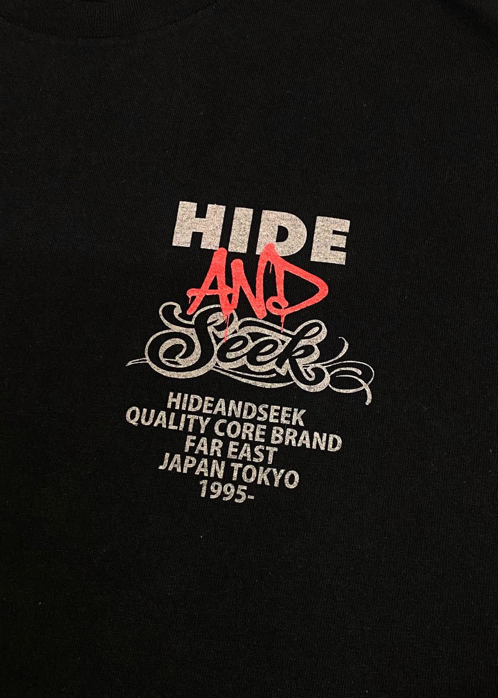 AND S/S Tee (BLACK) / ロゴ プリントTee