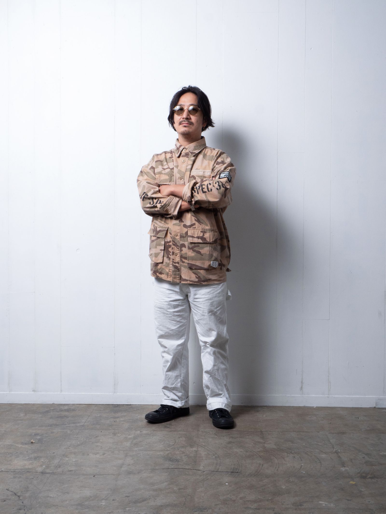 CAPTAINS HELM - MIL OUTDOOR SHIRT JKT (SAND CAMO) / ミリタリー