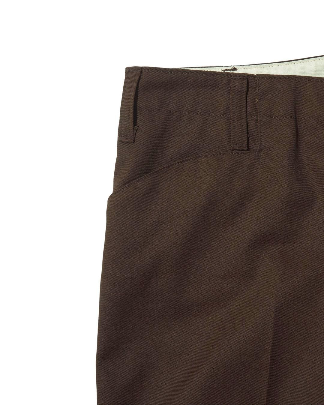 WORK PANTS L (×MASSES) (BROWN) / マシス コラボレーション チノパンツ