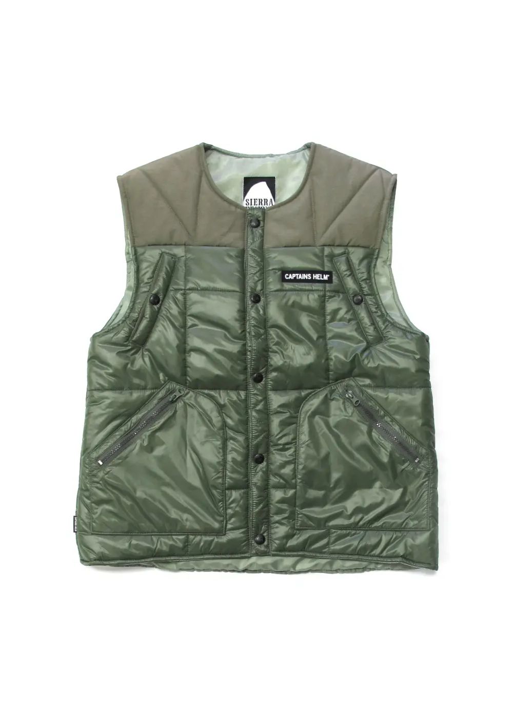 × SIERRA DESIGNS CAPTAIN'S VEST (OLIVE) / シエラデザインズ コラボパフベスト
