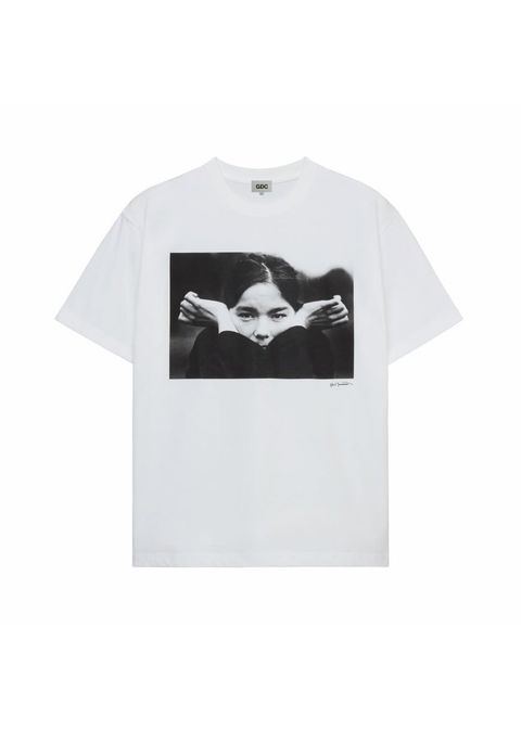 【Bjork by Kevin Cummins×GDC】Monochrome Tee (WHITE) / ×Bjork by Kevin Cummins コラボ Tシャツ
