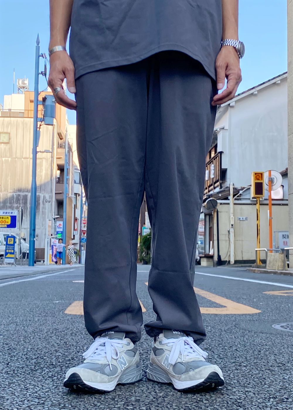 Original Jersey pant (CHARCOAL GRAY) / 西浦徹 コラボ イージー パンツ