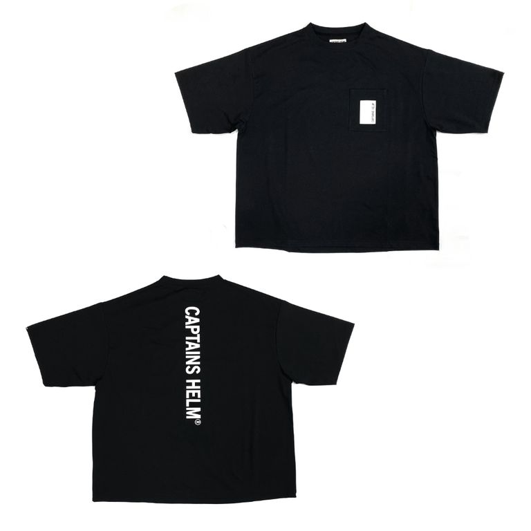 CAPTAINS HELM Primeflex® DRY TECH WIDE TEE (BLACK) ドライテック ワイド Tシャツ  LOOPHOLE