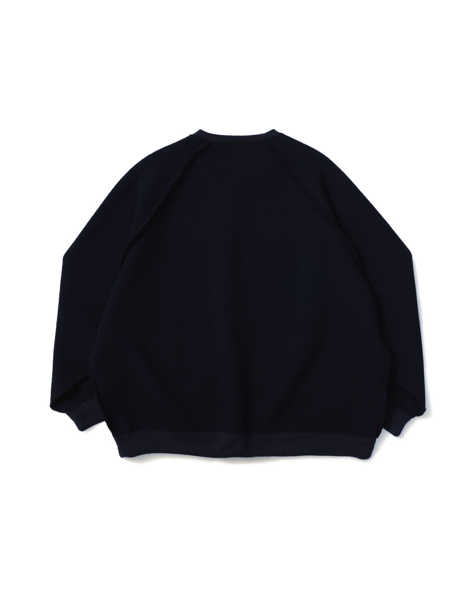 TEAR KNIT (NAVY) / クルーネック リブニット