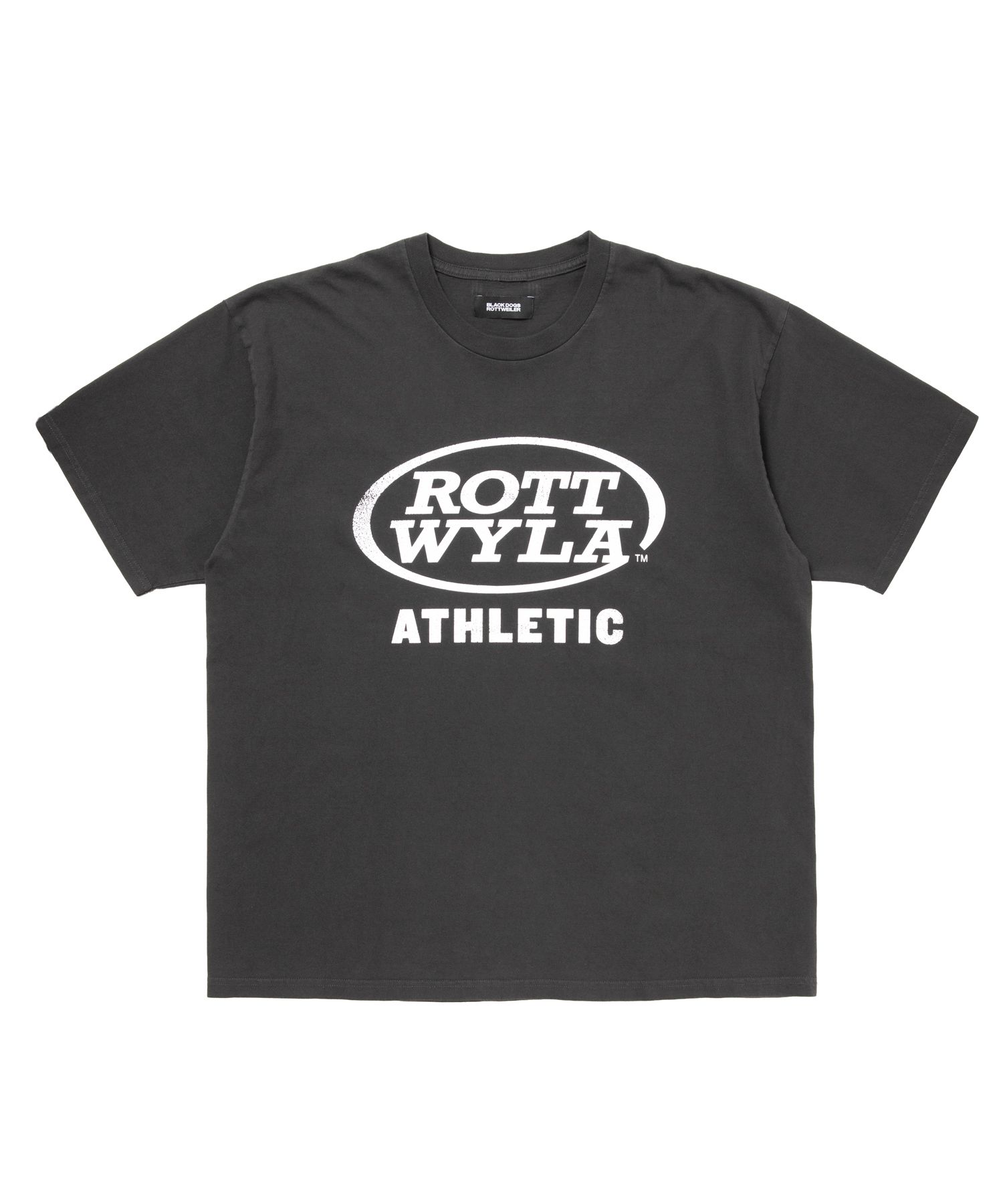 ATHLETIC TEE (BLACK) / ピグメント ボディー ロゴ プリント Tシャツ