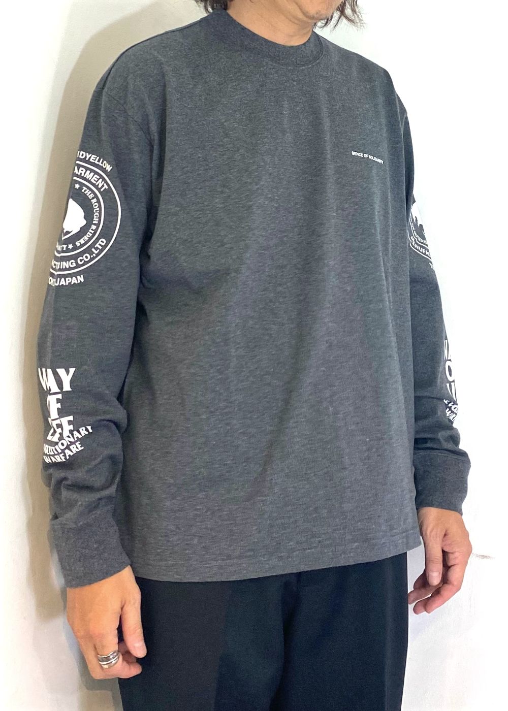 【ラスト1点】TWO WHEEL L/S TEE (CHARCOAL) / 2ウィール ロング Tシャツ
