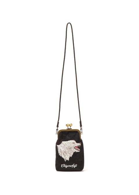 【千代の富士×BUENA VISTA】がま口 pochette ウルフ (BLACK) / ×千代の富士 コラボ がま口 ポーチ