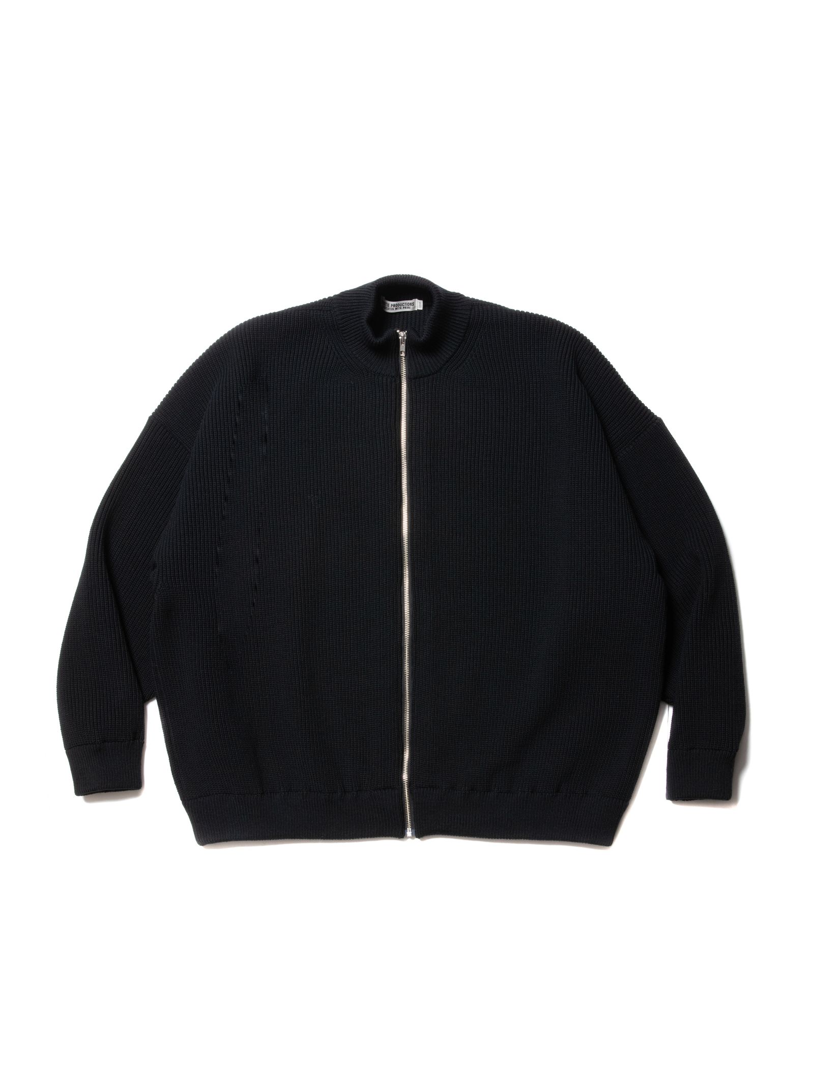COOTIE PRODUCTIONS - Rib Stitch Drivers Sweater (BLACK) / リブ編み 