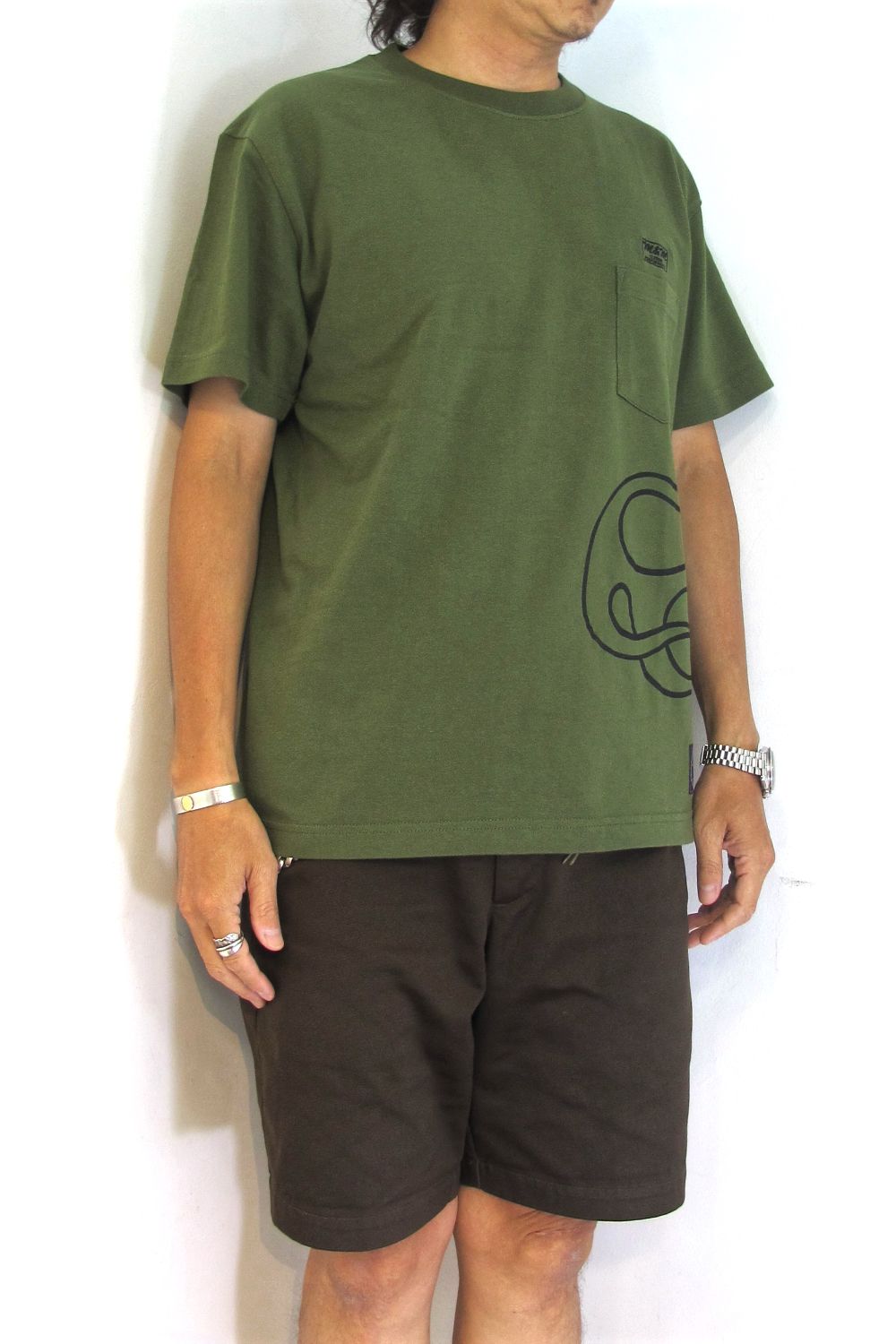 PRINT S/S TEE (CITY GREEN) / アンライバルド コラボT