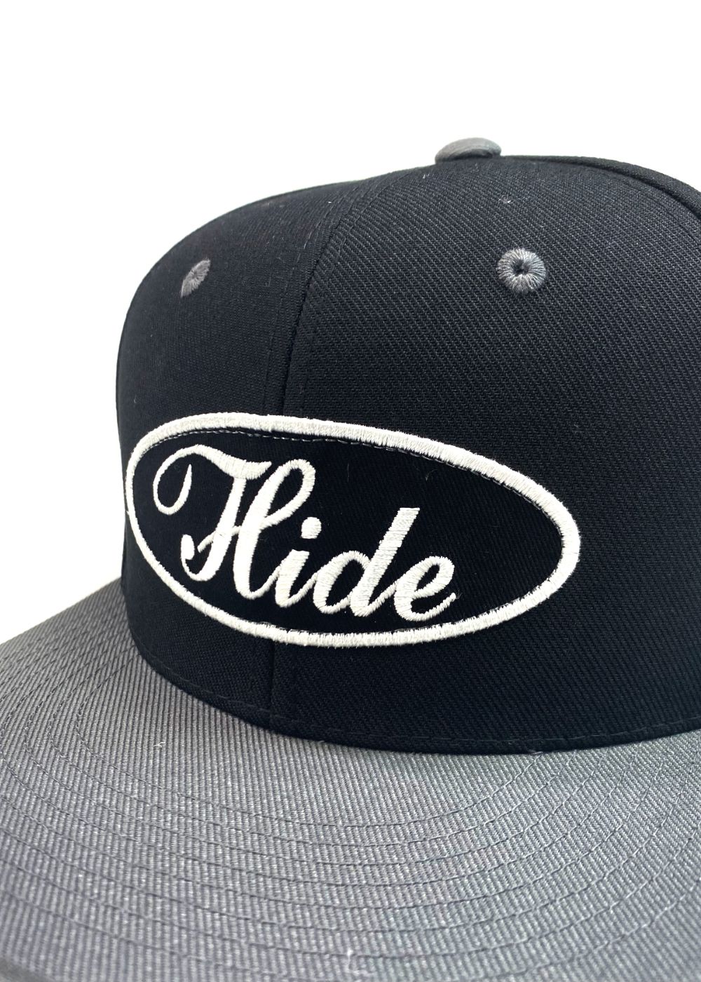 Patch Baseball CAP (BLACK×CHACOAL GRAY) / ロゴワッペン ベースボールキャップ