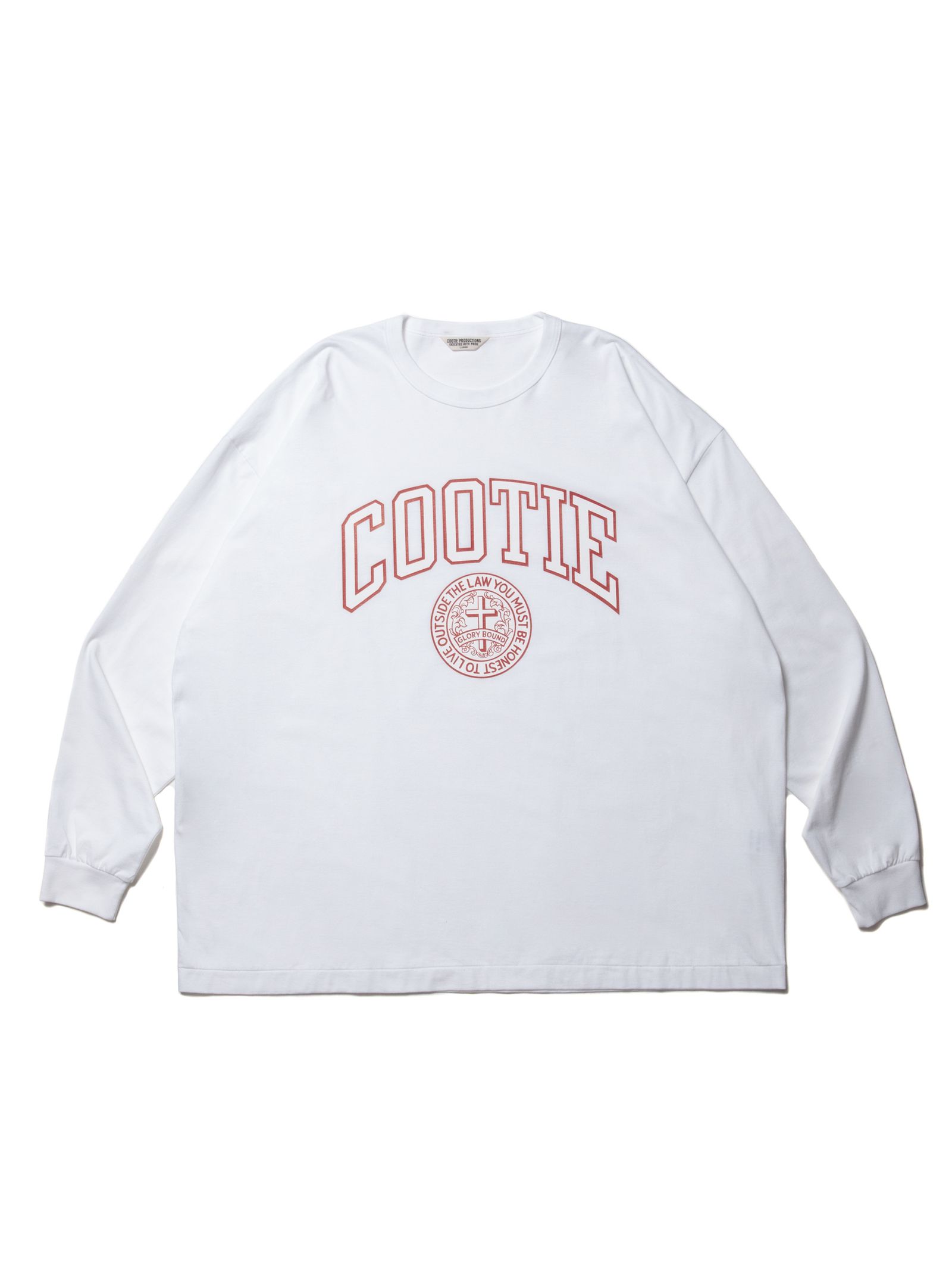 COOTIE PRODUCTIONS - Print Oversized L/S Tee (COLLEGE