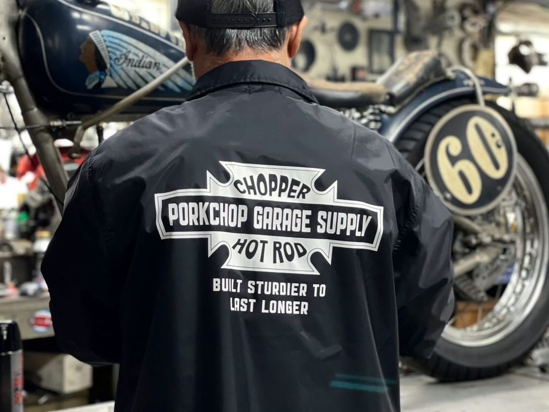 PORKCHOP GARAGE SUPPLY - BAR&SHIELD COACH JKT (BLACK) / バー&シールド コーチジャケット |  LOOPHOLE