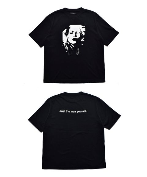 Monochrome Two tone Face Crewneck T-SH  (BLK) / オリジナル プリント Tシャツ