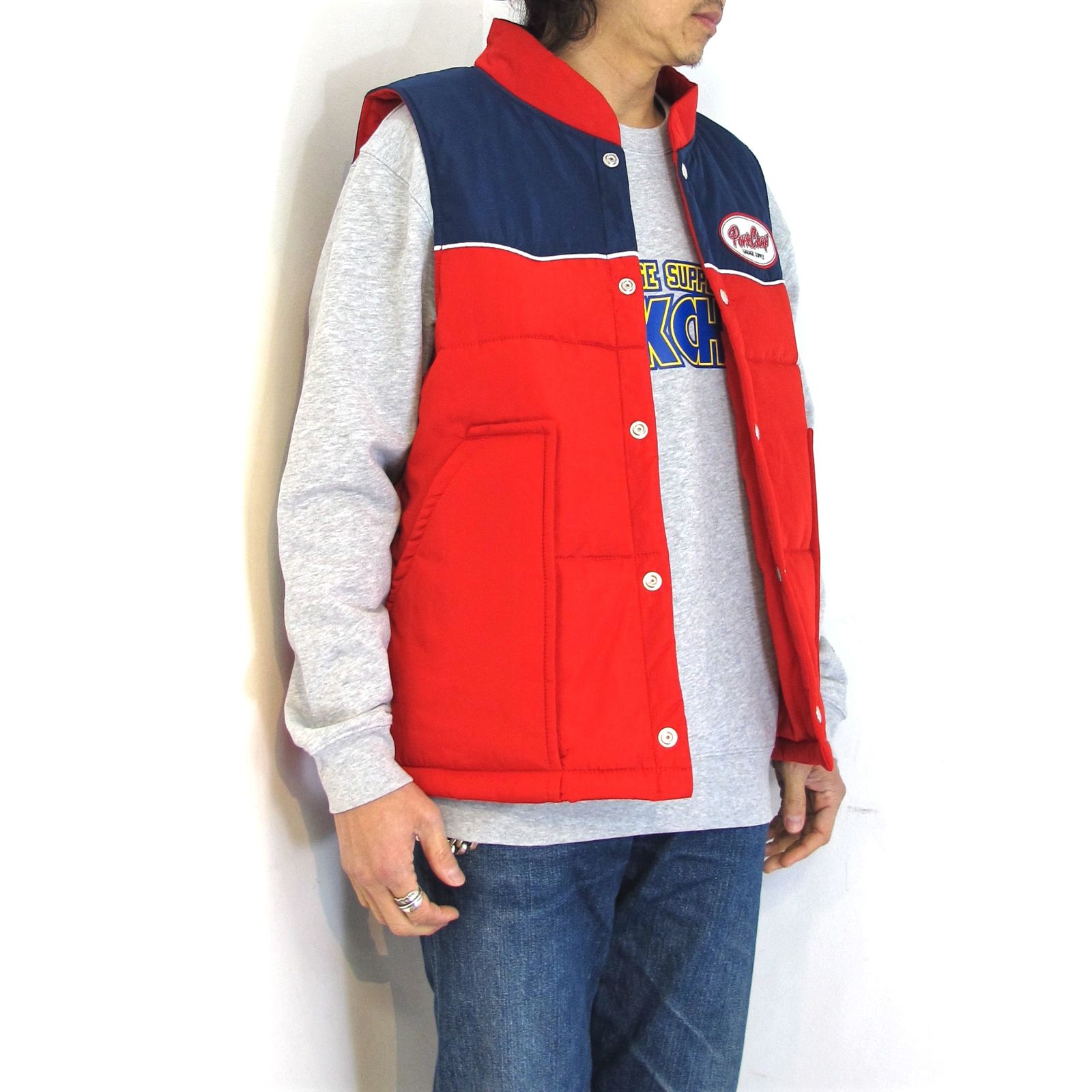 PORKCHOP - RACING VEST (RED×NAVY) / オリジナルレーシングベスト