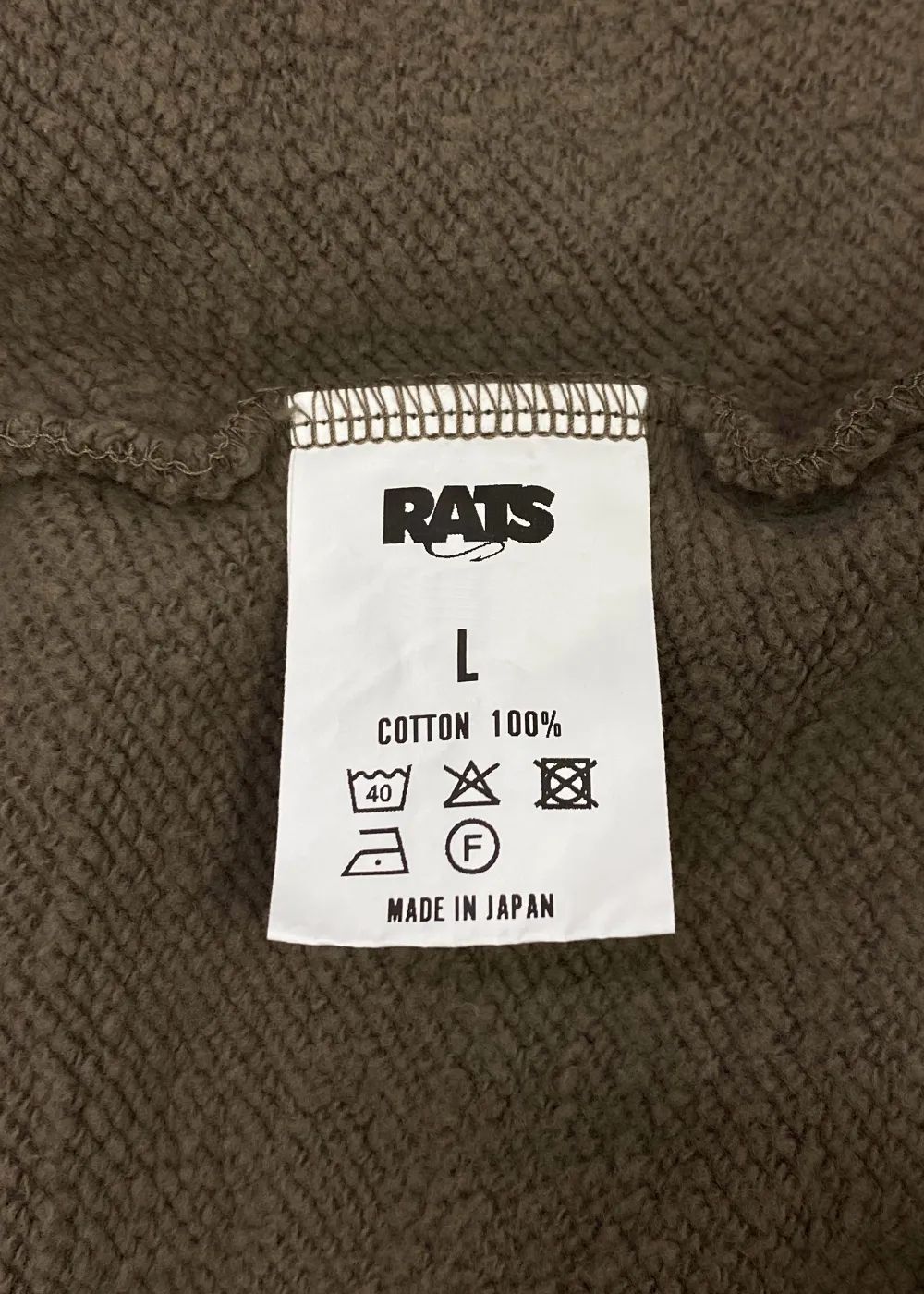 【ラスト1点】BOX LOGO HOODIE (KHAKI) / ロゴ アップリケ スウェット パーカー