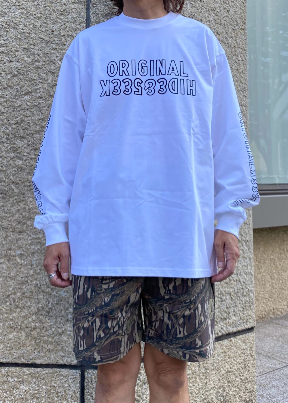 Original L/S Tee (WHITE) / 西浦徹 コラボ ロンT