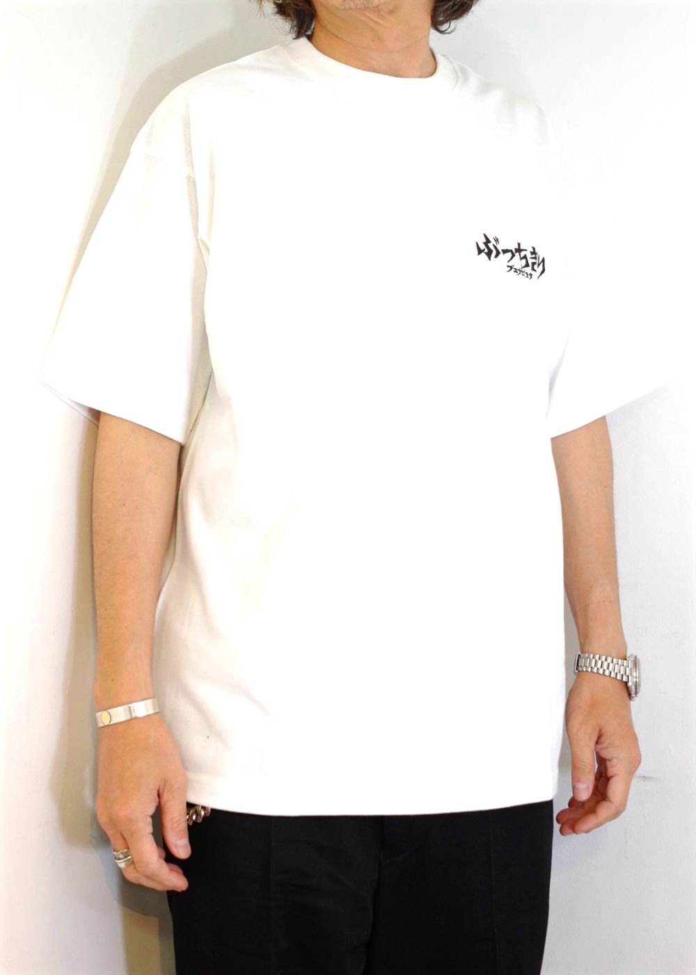 ぶっちぎりBV tee (WHITE) / ヘヴィーウェイト プリントTシャツ
