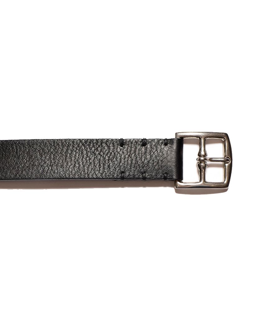 良品 AKM cow leather mesh belt レザーベルト 幅3.2 【2021秋冬新作