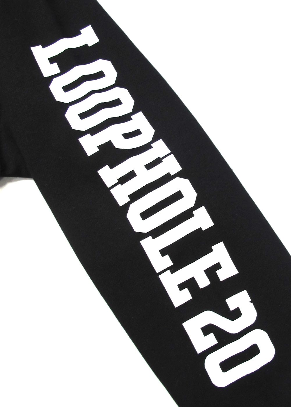 LOOPHOLE 20th ANNIVERSARY SWEAT ZIP HOODIE (BLACK) / ループホール20周年記念 スウェットジップパーカー