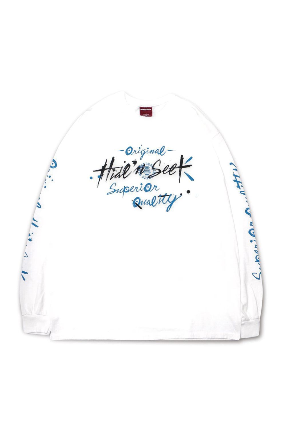 HIDE AND SEEK - ×TENDERLOIN L/S TEE (WHITE) / テンダーロイン 