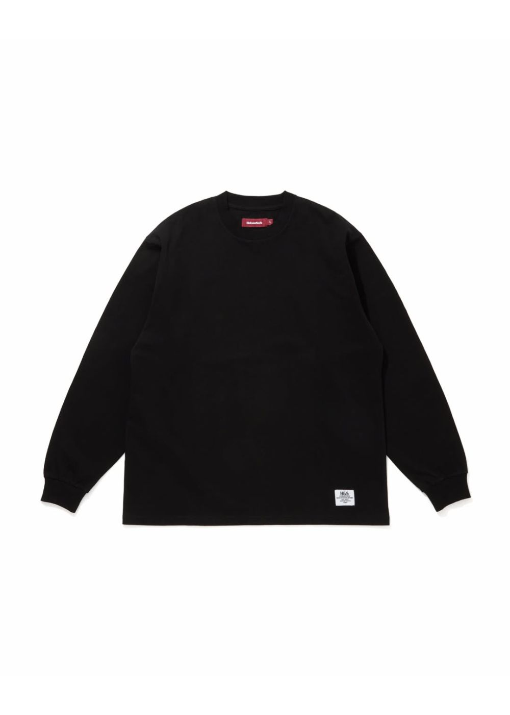 H&S L/S Tee (BLACK) / オリジナル ロゴ プリント ロング スリーブ Tシャツ