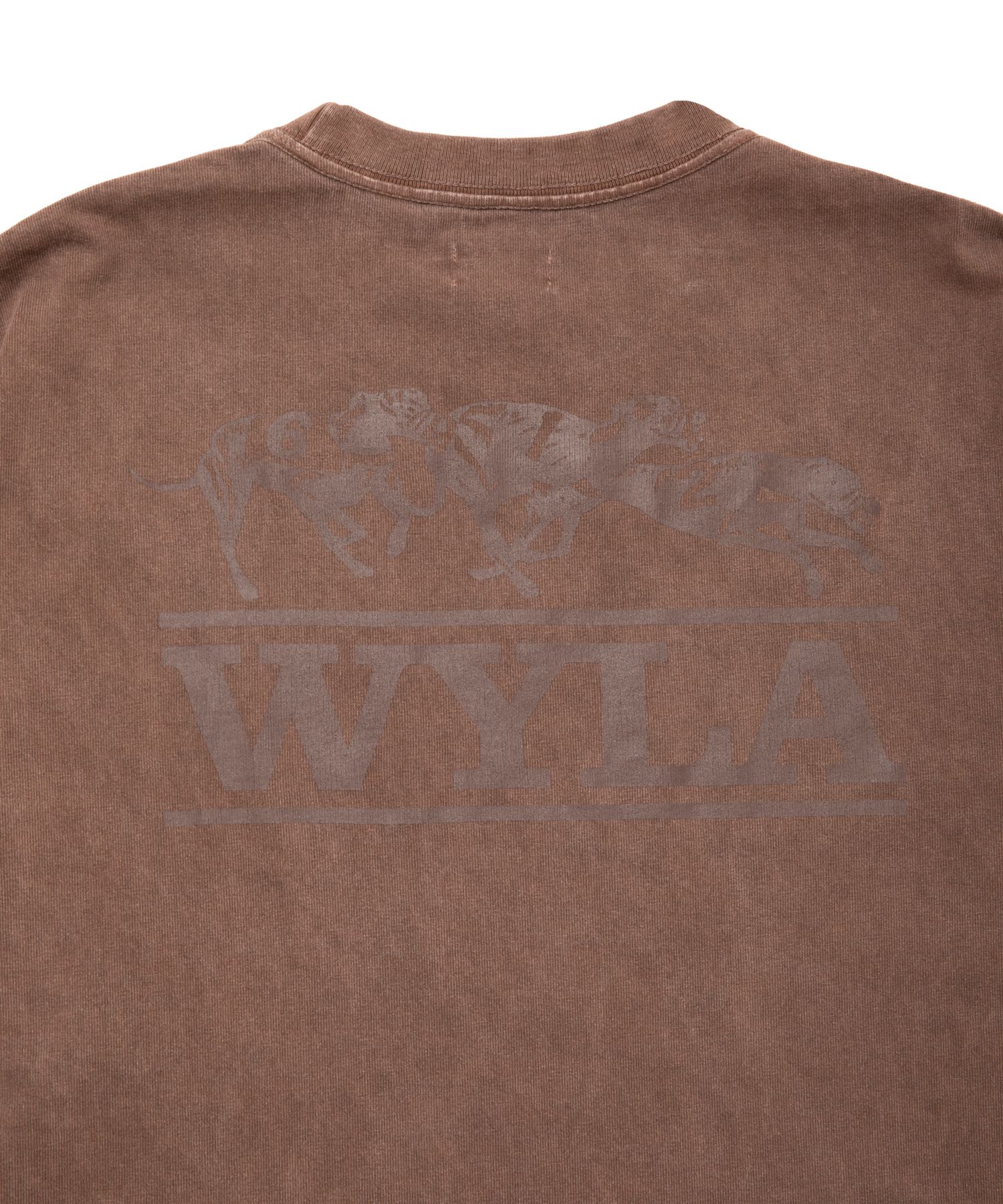 PIG DOG TEE (BROWN) / オリジナル プリント Tシャツ