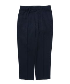 R9 TWILL SLACKS (NAVY) / ポリエステル ツイル スラックス