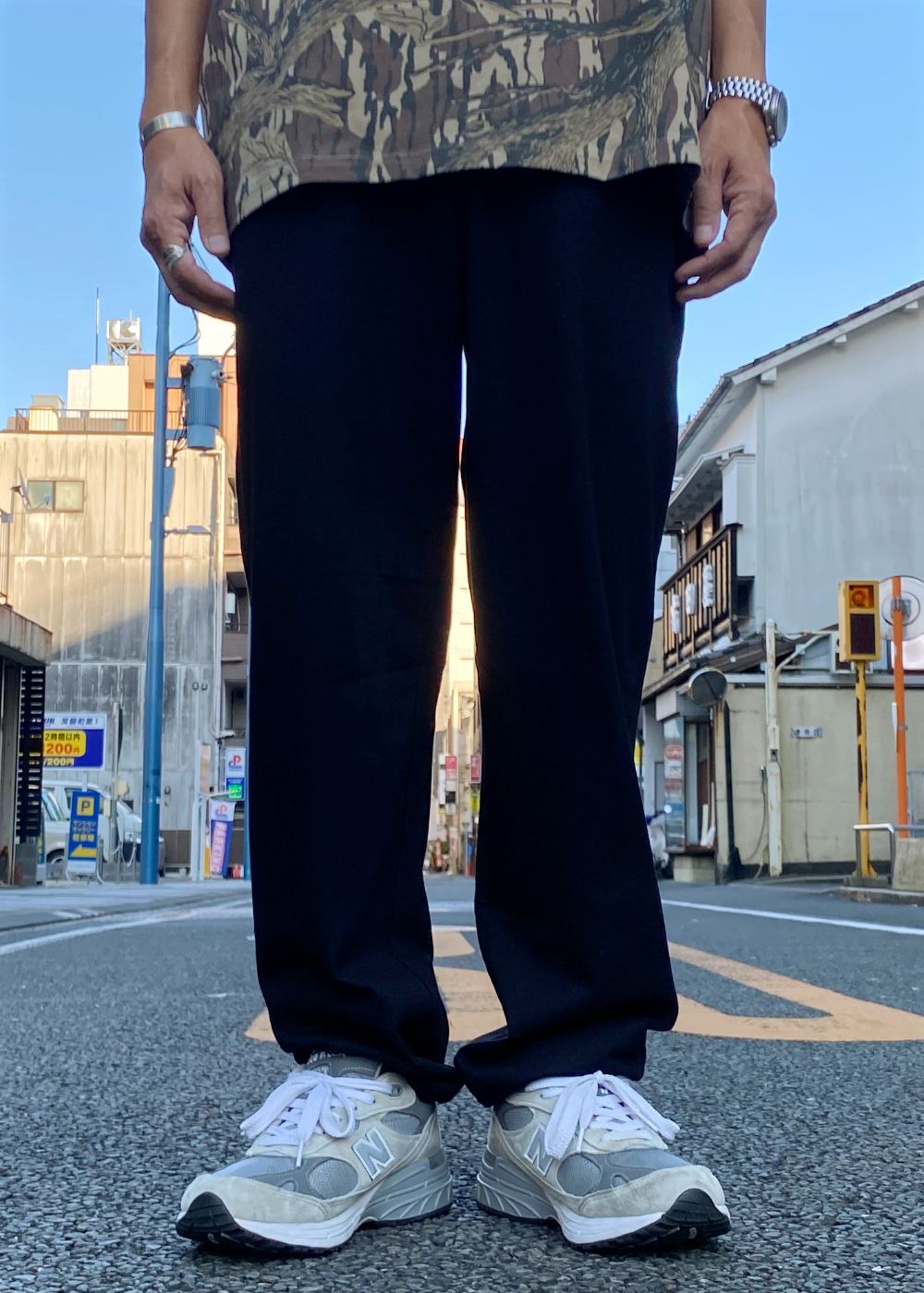 Original Jersey pant (BLACK) / 西浦徹 コラボ イージー パンツ