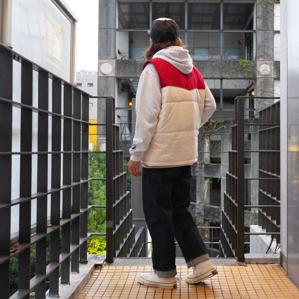 RACING VEST (BEIGE×RED) / オリジナル レーシング ベスト