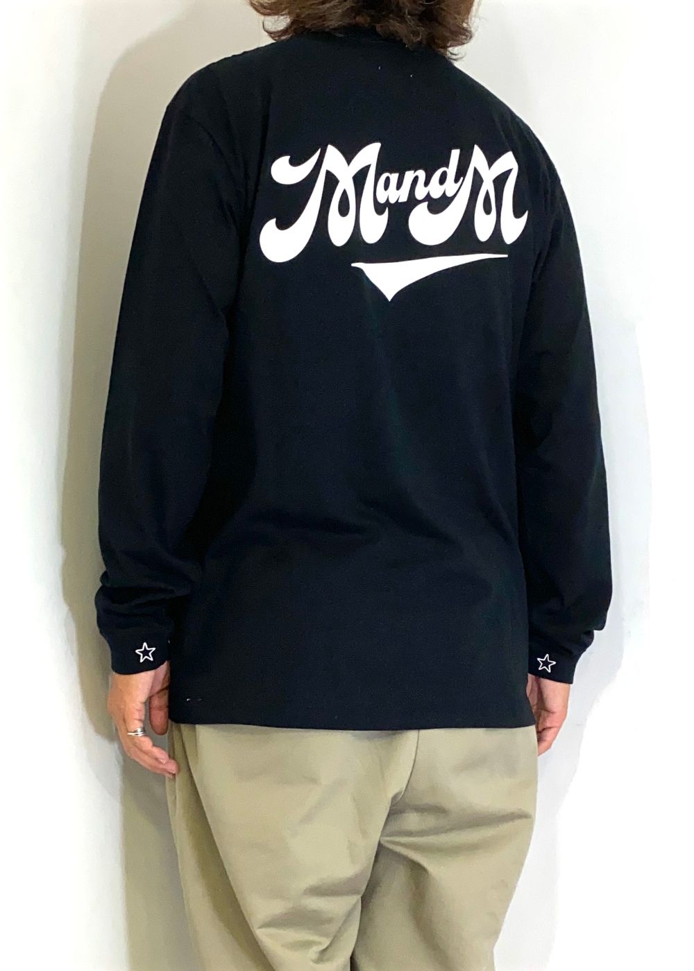 Print L/S Tee (BLACK) / プリント ロンT