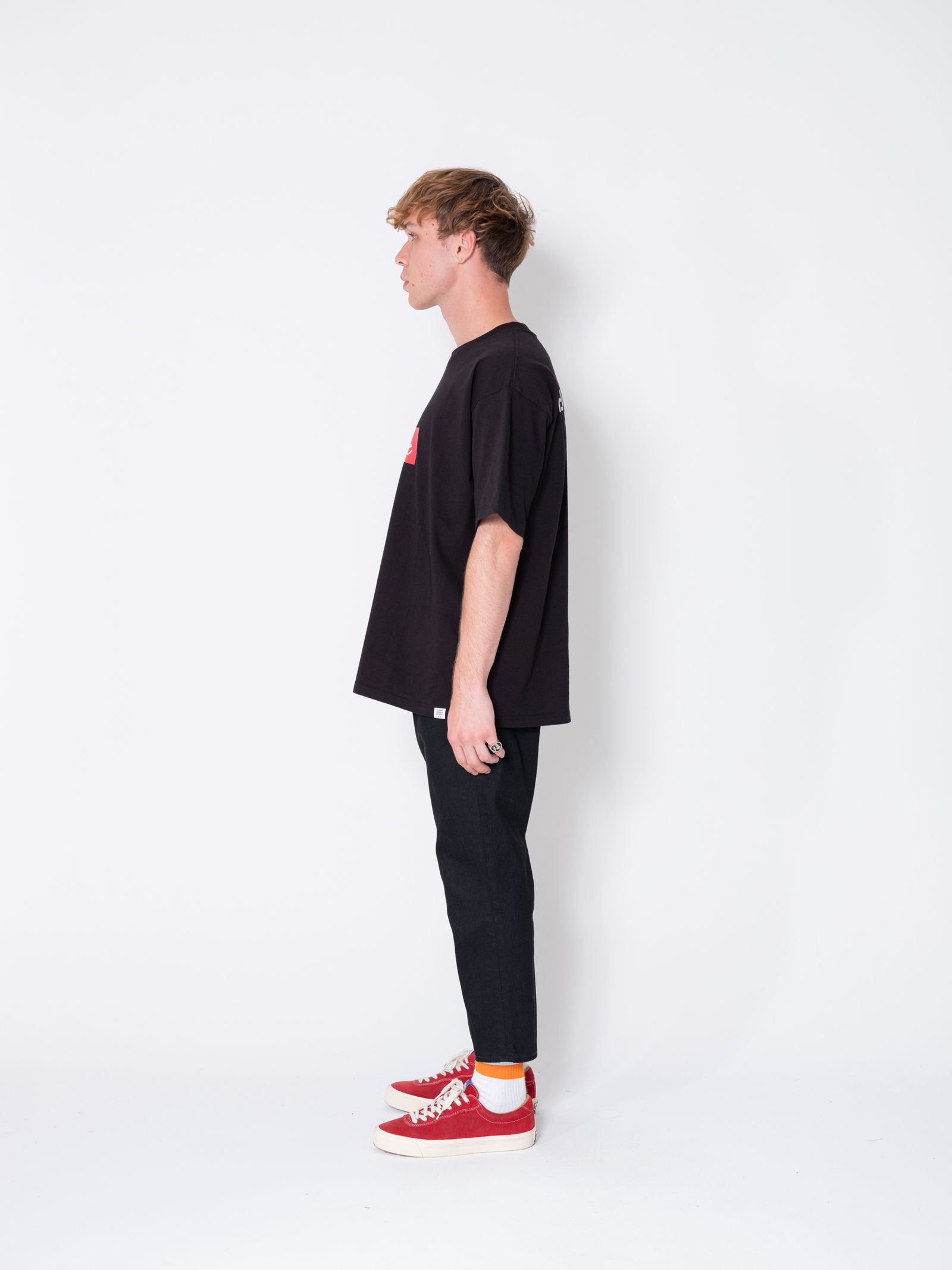 S/S LOVE ME LOGO TEE "HARBOUR" (BLACK) / カーティス・クリグ コラボ Tee