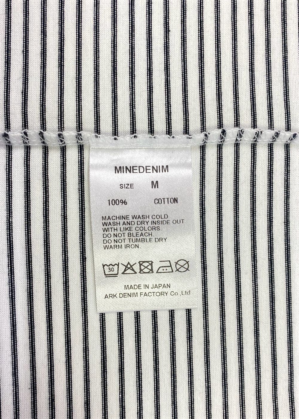 Micro Border Loose Crewneck T-SH (WPT) / オリジナル ボーダー ワイド Tシャツ