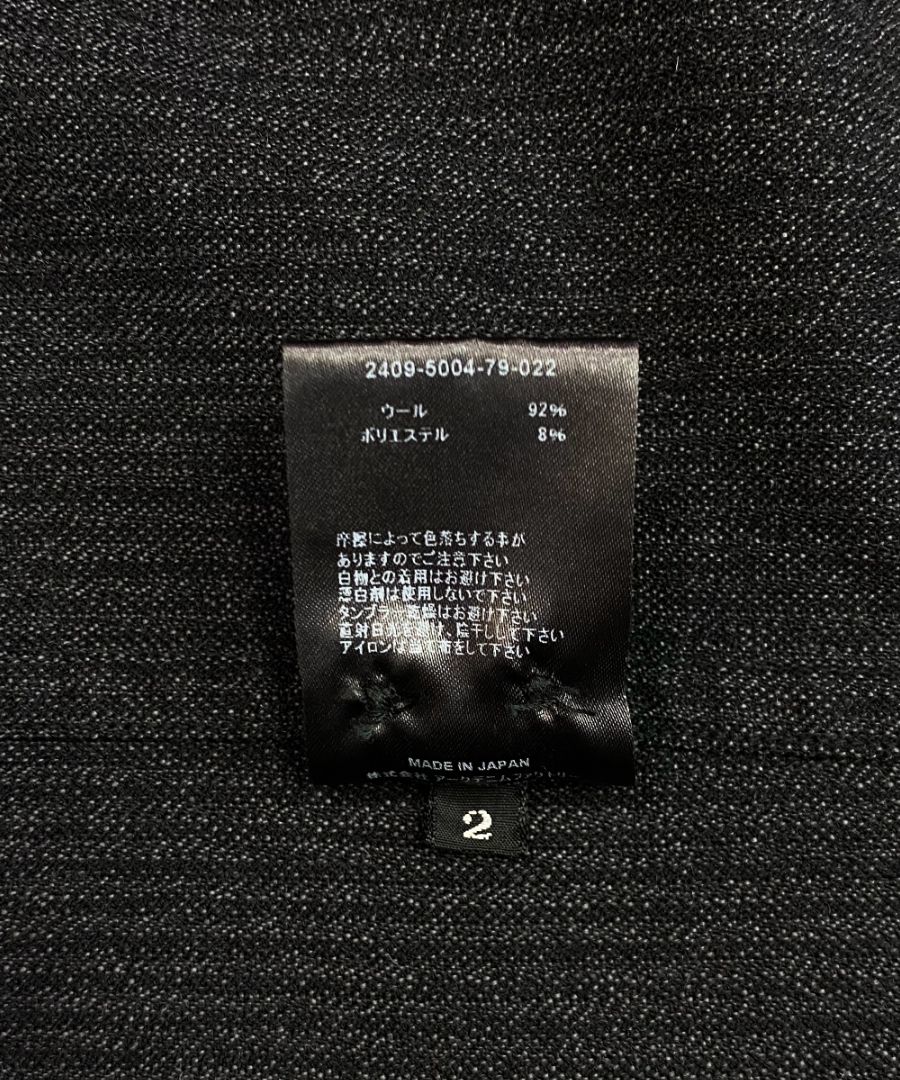 【ラスト1点】Salt'n Peppar Wool Open Collar L/S SH (CGR) / ソルトアンドペッパー ウール オープンカラーシャツ