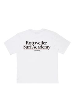 R9 SURF ACADEMY SS TEE (WHITE) /  オリジナル ロゴプリント Tシャツ